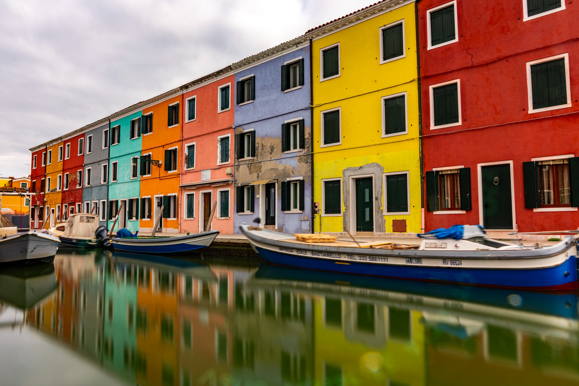 Burano színes házai